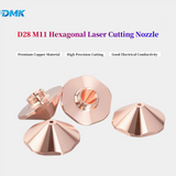 DMK D28 M11 H15 Hexagonal Single Layer Copper Laser Cutting Nozzle for Bodor