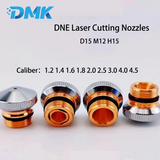 Chrome-Plated DNE Laser Cutting Nozzle D15 M12 H15 - Single & Double Layer Nozzle for Fiber Laser Cutting Head