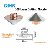 D28 H15 M11 Laser Cutting Nozzle – Single/Double Layer, 0.8-7.0mm for Precitec/WSX