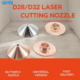 DMK D32 M14 H15 / D28 H15 M11 Laser Cutting Nozzle Dual Layer / Single Layer Regular Butterfly Shape