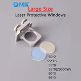 D50 Series Large Size Fiber Laser Protective Windows Lens Fused Silica For Laser Cutting Head