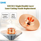 DMK D28 M11 Single/Double Layer Chrome Plated Laser Cutting Nozzle Replacement for BOCI Precitec