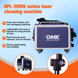 DMK 200W Portable Pulse Fiber Laser Cleaner Laser Cleaning Machine for Rust Painting Coating Removal