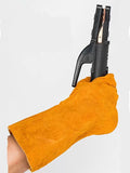 DMK Durable Flame Retardant Welding Gloves - Cow Split Leather Protection