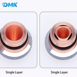 Chrome-Plated DNE Laser Cutting Nozzle D15 M12 H15 - Single & Double Layer Nozzle for Fiber Laser Cutting Head