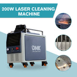 DMK 200W Portable Pulse Fiber Laser Cleaner Laser Cleaning Machine for Rust Painting Coating Removal