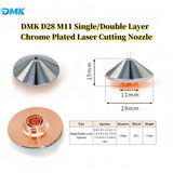 DMK D28 M11 Single/Double Layer Chrome Plated Laser Cutting Nozzle Replacement for BOCI Precitec