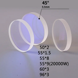 D50 Series Large Size Fiber Laser Protective Windows Lens Fused Silica For Laser Cutting Head