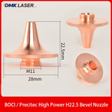 BOCI Precitec D28 M11 H22.5 Bevel Laser Cutting Nozzle Sloping Anti-collision Copper for ProCutter BLT Series