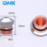 Chrome-Plated DNE Laser Cutting Nozzle D15 M12 H15 - Single & Double Layer Nozzle for Fiber Laser Cutting Head