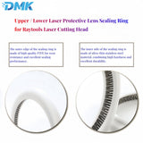 Upper/Lower Laser Protective Lens Sealing Ring Replacement for  Laser Cutting Head