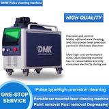 DMK 200W Portable Pulse Fiber Laser Cleaner Laser Cleaning Machine for Rust Painting Coating Removal