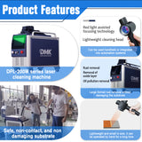 DMK 200W Portable Pulse Fiber Laser Cleaner Laser Cleaning Machine for Rust Painting Coating Removal